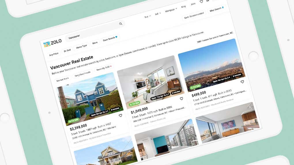 zolo-realty-website-on-ipad