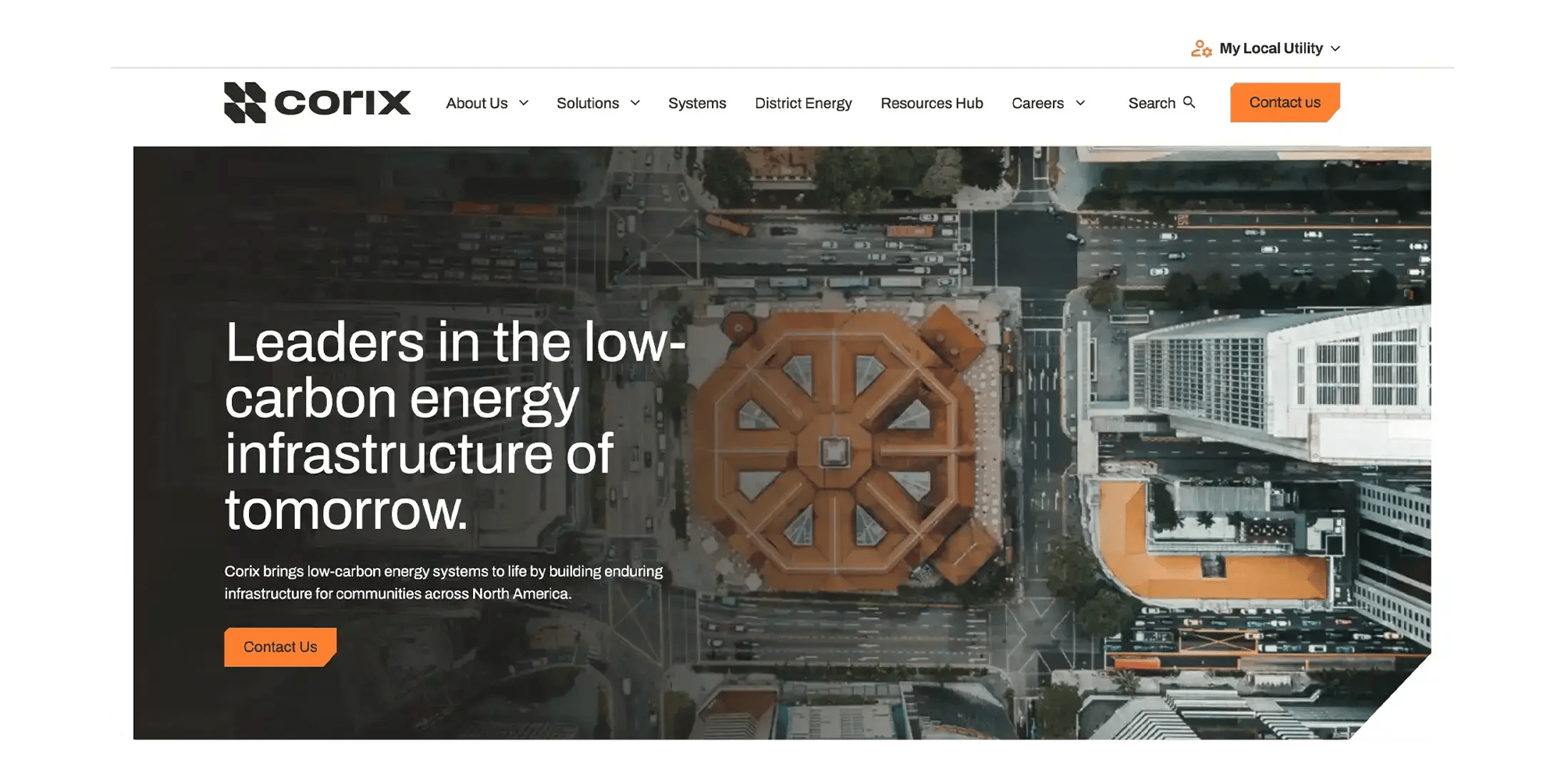 Corix_website_homepage