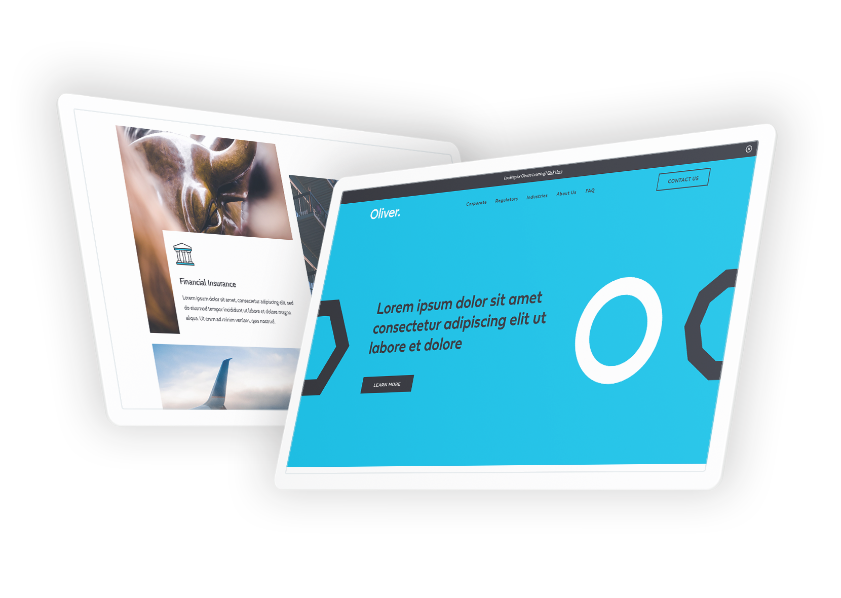 Oliver Homepage-Mockujp