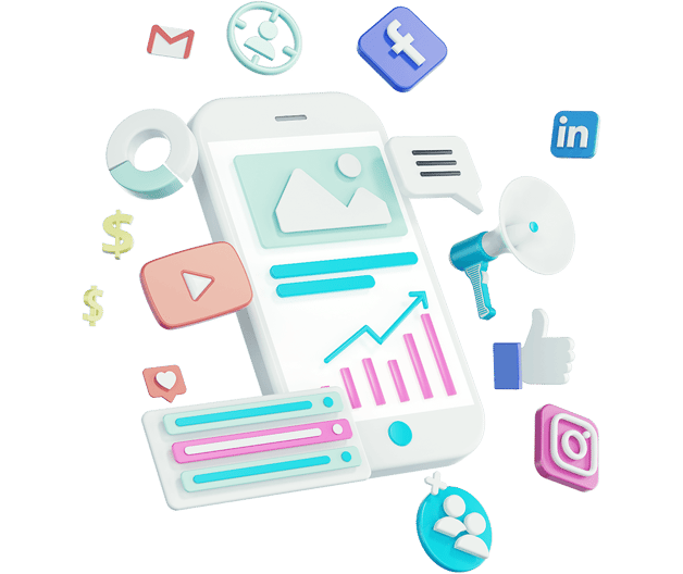 social-media-3d-illustration